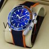ساعه من007 OMEGA بلون ازرق وسير مطاط ازرق | واتشز برايم