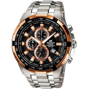 Casio Edifice Chronograph Men’s Watch with a Bold Black Dial