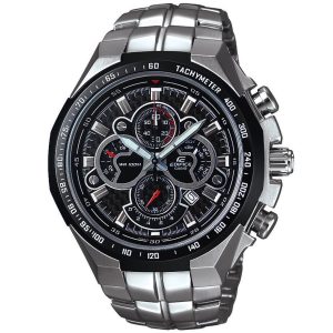 Casio Edifice Chronograph Watch for Men with a Bold Black Dial