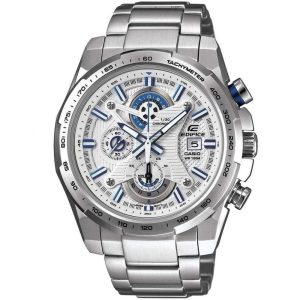 Casio Edifice Chronograph Men’s Watch in Clean White Design