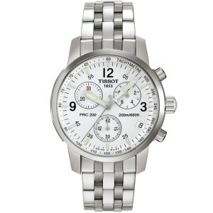ساعه من Tag Heuer تعمل بعدادات بلون اسود وسير فضى من المعدن | واتشز برايم