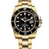 ساعه rolex بلون اسود وسير دهبى من المعدن | واتشز برايم