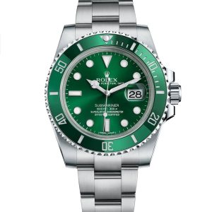 ساعه من rolex بلون اخضر وسير فضى من المعدن | واتشز برايم