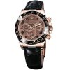 ساعه من rolex بلون بنى وسير اسود من الجلد | واتشز برايم