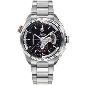 TAG Heuer Chronograph Men’s Watch with Elegant Black Dial
