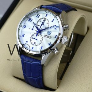 TAG Heuer Chronograph Men’s Watch with Polished White Dial