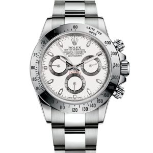 ساعه من rolex بلون ابيض وسير فضى من المعدن | واتشز برايم