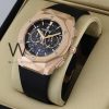 ساعه منHUBLOT بلون اسود وسير اسود من المطاط | واتشز برايم