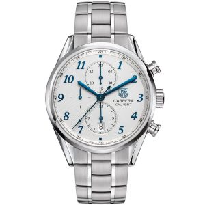 TAG Heuer Chronograph Men’s Watch with Refined White Dial