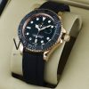 ROLEX WATCH BLACK WITH RUBBER BLACK BELT | Watches Prime