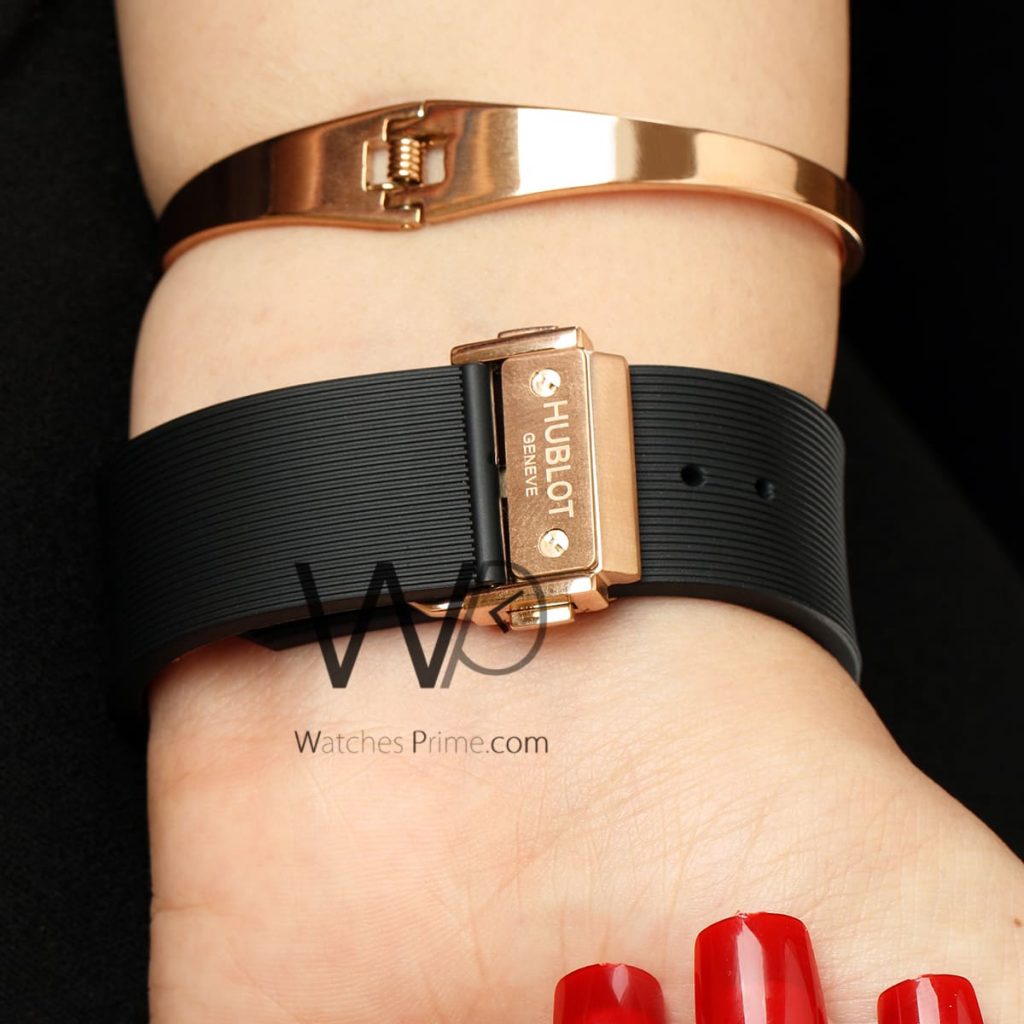 HUBLOT WATCH BLACK WITH RUBBER BLACK BELT | Watches Prime