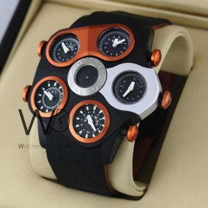 Jacob & co five timezone black men's watch