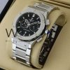 ساعه من Hublot بلون اسود وسير فضى من المعدن | واتشز برايم