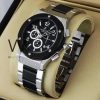 ساعه من Hublot وسير فضى&اسود من المعدن | واتشز برايم
