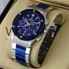 ساعه من Hublot وسير فضى&ازرق من المعدن | واتشز برايم