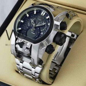 Invicta Chronograph Watch with a Black Dial