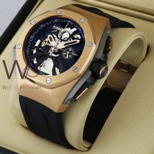 ساعه منAudemars Piguet سير اسود من المطاط | واتشز برايم