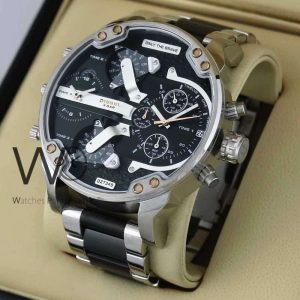 Diesel men's watch with two tone strap