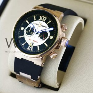 Ulysse nardin maxi marine black men's watch