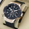 ساعه Hublot بلون اسود وسير اسود من المطاط | واتشز برايم