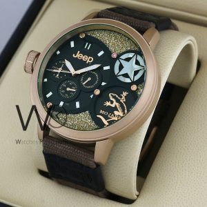 Jeep mojave chronograph black watch for men
