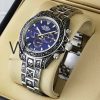 ساعه من rolex وسير فضى&اسود من المعدن | واتشز برايم