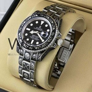 ساعه من rolex سير فضى&اسود من المعدن | واتشز برايم