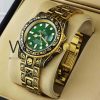 ساعه من rolex سير دهبى &اسود من المعدن | واتشز برايم