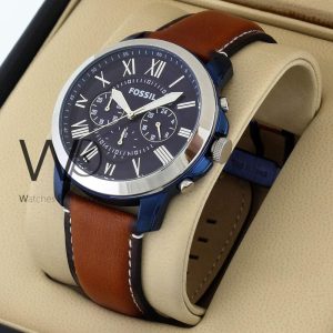 Fossil Grant Chronograph Watch – Brown Strap