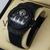 ساعه من Hublot بلون اسود وسير اسود من المطاط | واتشز برايم