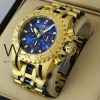 Invicta Chronograph Watch for Men gold strap | Watches Prime