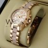Michael Kors Chronograph Two tone Metal Belt | Watches Prime