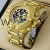 Invicta Men's Watch gold strap Chronograph | Watches Prime