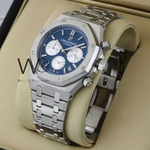 Audemars Piguet chronograph blue watch for a contemporary style