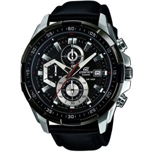 Casio Edifice black men's chronograph, sporty and stylish