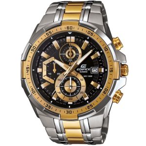 Casio Edifice black chronograph for men, ideal for formal occasions