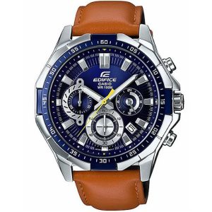 Casio Edifice blue-dial chronograph men's wristwatch