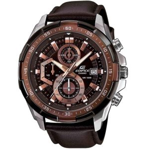 Casio edifice chronograph brown men's watch