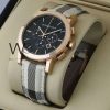 Burberry Watch Multicolored Leather Belt | Watches Prime