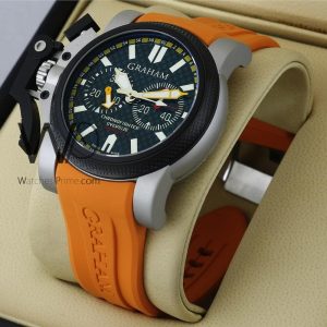 Graham Black Chronograph Men's Watch with Large Dial