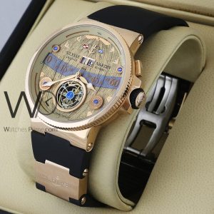 Ulysse Nardin Rose Gold Automatic Watch for Gent