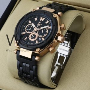 Guess Collection Men's Chronograph Watch Black Dial Design