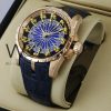 Roger Dubuis Men's Watch Blue Leather Belt | Watches Prime
