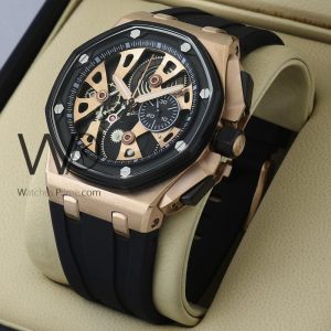 Audemars Piguet Royal Oak Watch Black Dial Men's Style