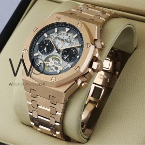 Audemars Piguet Black Chronograph Watch Sleek Men's Style
