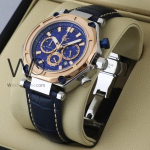 Stylish Guess Collection watch with a premium blue leather strap