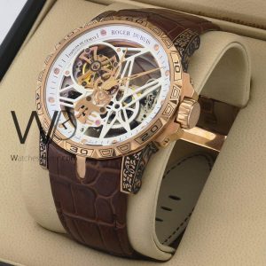 Roger Dubuis Men's Watch with Brown Leather Strap