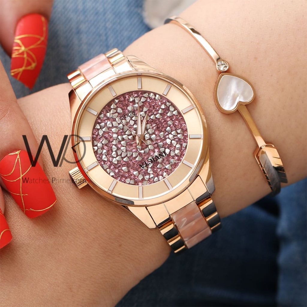 Invicta Women's Watch with rose gold strap | Watches Prime