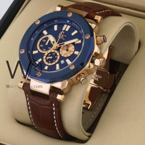 Guess Collection Brown Leather Men's Watch