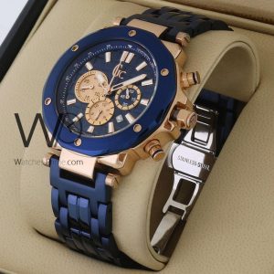 Guess Collection Men's Chronograph Watch, Blue Dial
